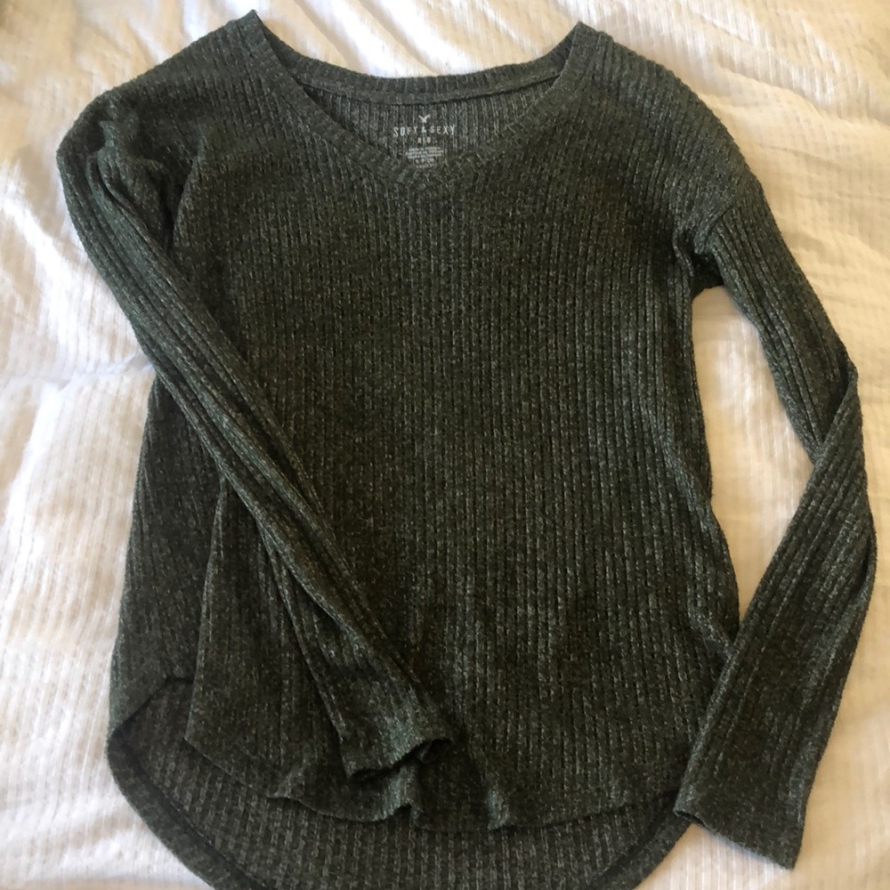 American Eagle Soft & Sexy ribbed long sleeve